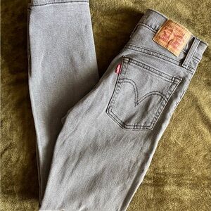 Levi's Women's Gray Wedgie Straight Jeans 25